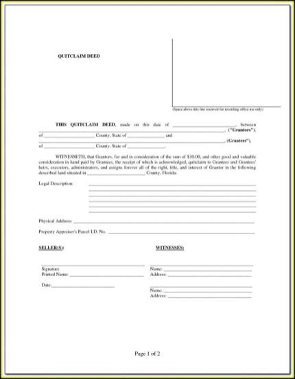 Free Printable Lady Bird Deed Florida Form Printable Templates