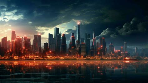 AI generated City Skylines background 36185362 Stock Photo at Vecteezy