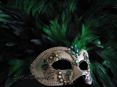 Custom Feather Mask Masquerade Mask Order a Custom Mask - Etsy