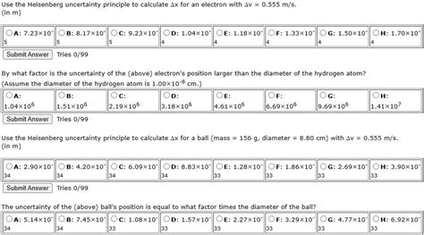 Solved Use The Heisenberg Uncertainty Principle To Calculate Chegg