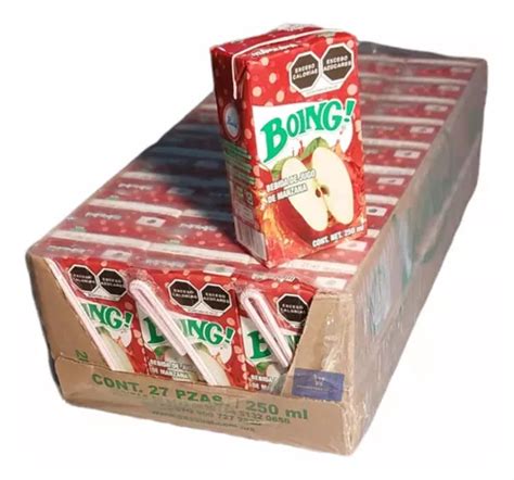 Caja Jugo Boing De Manzana Piezas De Ml C U