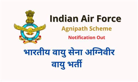 Indian Airforce Agniveer Vayu Bharti 2024 भारतीय वायु सेना अग्निवीर