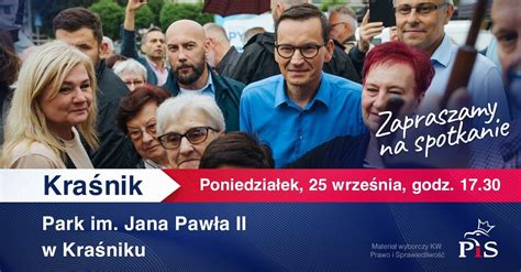 Mat Wyborczy Premier Mateusz Morawiecki Odwiedzi Wrze Nia Kra Nik