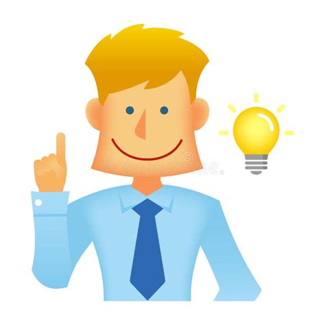 Young Caucasian Business Person Vector Flat Illustration Upper Body Stock Vector