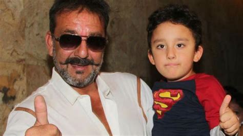 So Cute This Is What Shahran Discusses With Dad Sanjay Dutt