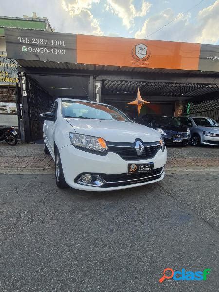 Renault Logan Dynamique Hi Flex 1 6 8v 4p Branco 2015 1 6 Flex Em