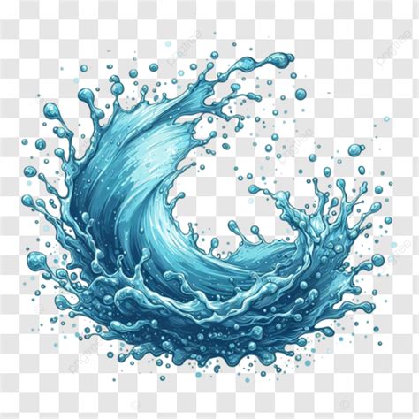 Water Splash Effect Vector Water Splash Effect Png Transparent Image