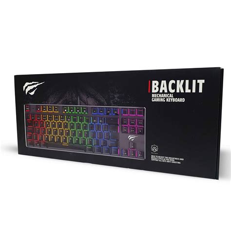 Teclado Gamer Havit Kb L Mec Nico Switch Blue Led Abnt Preto Kase