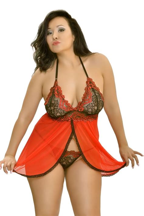 Pin On Red Hot Bbw Lingerie