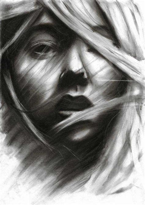 Draw realistic charcoal portraits by Denny Stoekenbroek - Trendy Art Ideas