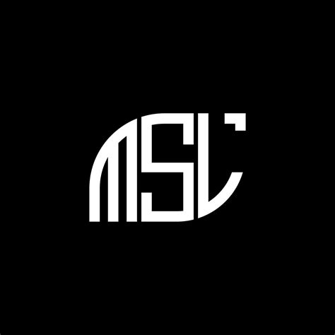 MSL letter logo design on black background. MSL creative initials ...