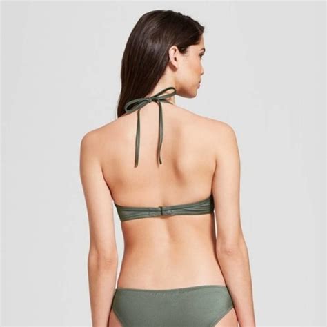 Shade Shore Swim Shade Short Army Green Lightlift Bikini Top