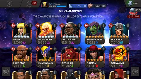 Please Rate My Top 7 Champs 1 Year And 10 Months — Marvel Contest Of Champions