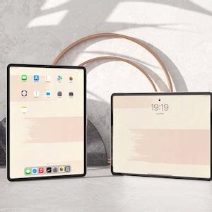 Nude Tones IPad Wallpaper Simple Aesthetic Background Light Wallpaper