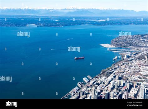 Aerial View Of The Mercer Island Homer Hadley Memorial Bridge And