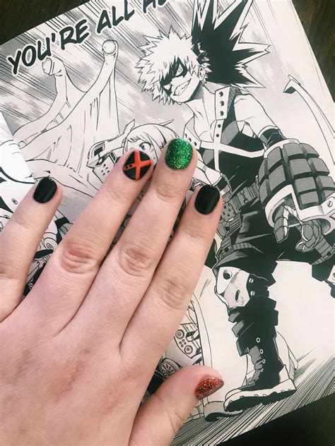 Anime Nails Material Girls Baku Black Nails Nail Inspo Makeup