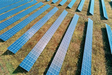 Solar panels farm in the field 17527038 Stock Photo at Vecteezy