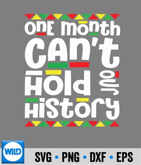 Juneteenth Svg One Month Cant Hold Our History African Pride Black