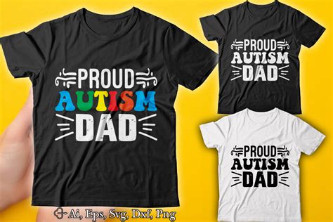 Proud Autism Dad T Shirt Design Graphic By Ar Designstore · Creative