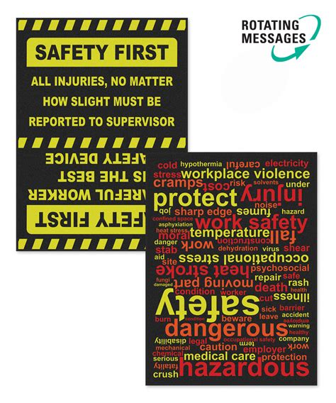 Safety Message Floor Mats 6 X 8