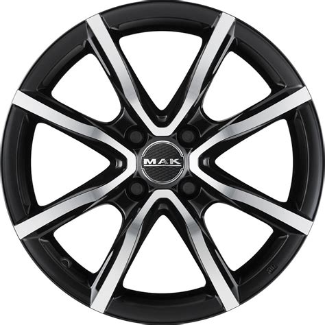 Mak Milano 4 Schwarz GlÄnzend Verblendung Poliert 65x16 4x100 Et35 72 Alufelge