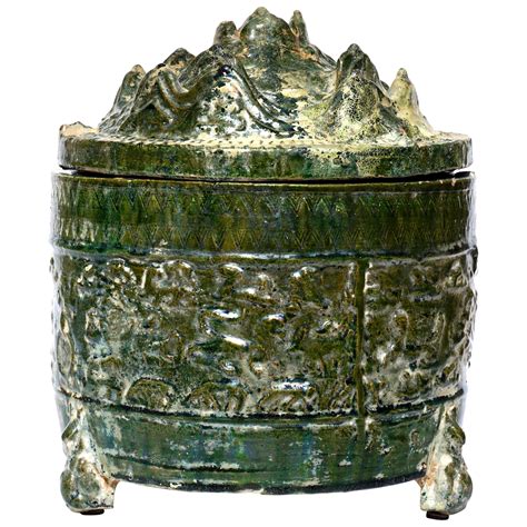 Han Dynasty Green Glazed Hu Vessel At 1stDibs