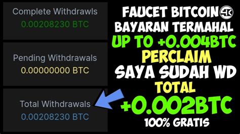 GOKIL NIH FAUCET BITCOIN BAYARAN SUPER BESAR LANGSUNG WD KE INDODAX