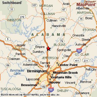warrior alabama  area map