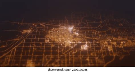 Street Lights Map Yuma Arizona Usa Stock Illustration 2202170035