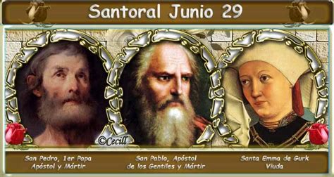 Santoral De Hoy 29 De Junio Aguilar Noticias