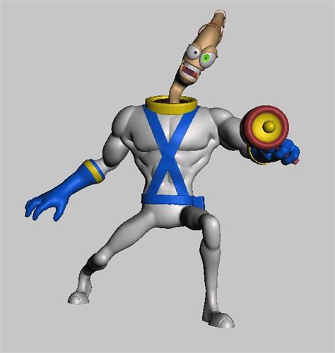 Stl File Earthworm Jim・3d Printing Model To Download・cults