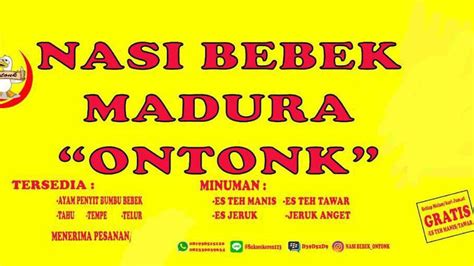 Daftar Harga Menu Delivery Nasi Bebek Estoh Khas Madura Sukmajaya