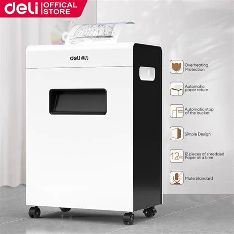 Deli E9903 EU Paper Shredder White Lazada PH