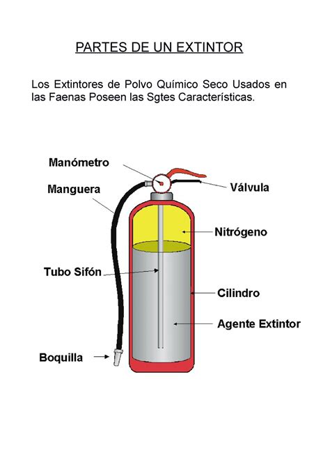 Partes De Un Extintor Partes De Un Extintor Los Extintores De Polvo