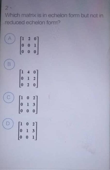 Solved 2 Let A Be Mxn Matrix And M