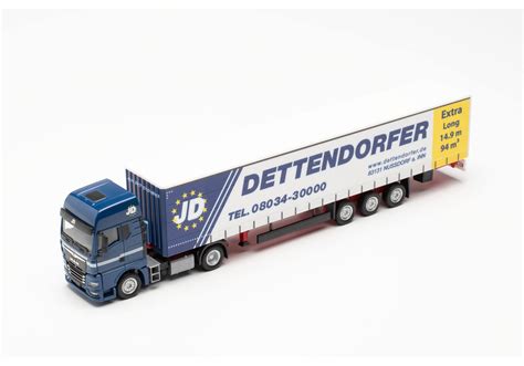 Herpa Man Tgx Gx Gardinenplanen Sattelzug M Dettendorfer Bayern