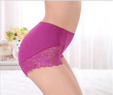 Free Shipping Bamboo Fiber Underwear Bud Silk Waist Non Trace Simple