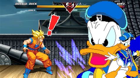 Donald Duck Vs Goku High Level Insane Epic Fight Youtube