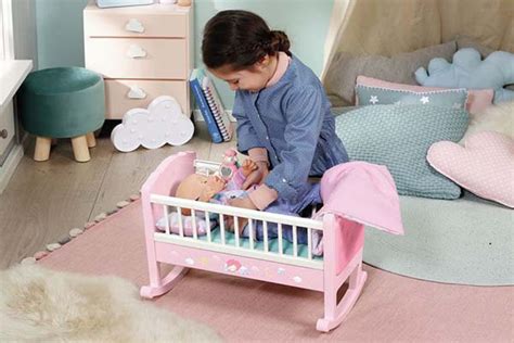 Woodtoys Baby Annabell Sweet Dreams Wiege Puppenwagenxl De