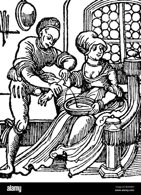 Medicine Treatment Bloodletting Venesection A Lady During The