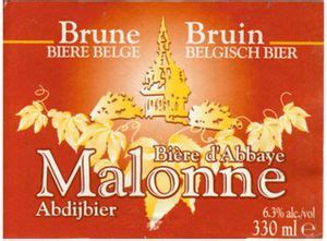 Drink Label Malonne Brune Bruin Brouwerij Lefebvre Belgiumcol Be