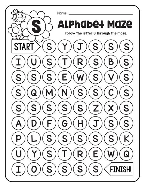 Alphabet Maze Worksheets | Made By Teachers