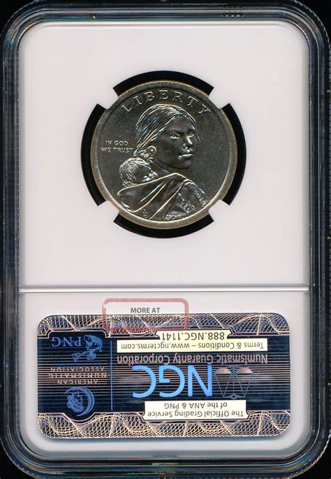 D Sacagawea Dollar Treaty With The Delawares Ngc Ms