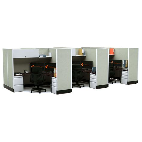 Modular Furniture 67H Powered - Modular Office Desk Furniture 67H 6pack ...