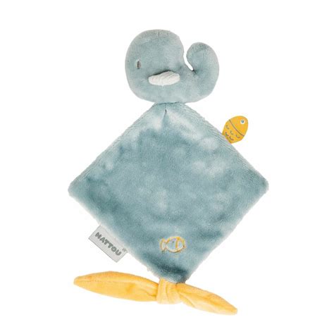 Nattou Mini Doudou Plat Sally La Baleine Nattou Doudous Rue Du