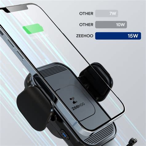 Smart Sensor Wireless Car Charger Auto Clamping And Charging Zeehoo