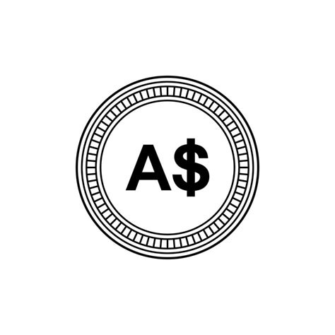 Australia Currency, AUD, Australian Dollar Icon symbol. Vector ...