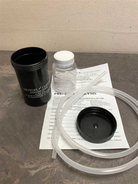 Oil Analysis Test Kit 1 Single Oil Sample Motor Check Lab Clinic