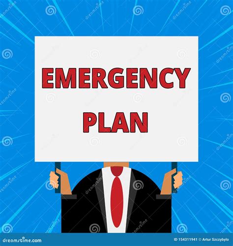 Handwriting Text Writing Emergency Plan Concept Meaning Procedures For Response To Major