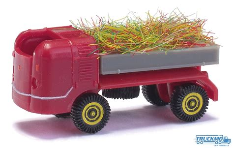 Busch Multicar M Mit Heuladung Tt Rot Truckmo Lkw